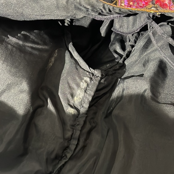 Hudson's Marshall Field's VINTAGE Silk hand sewn beaded sequin blazer medium - Picture 11 of 15